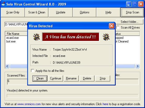 Solo Antivirus Software Screenshot